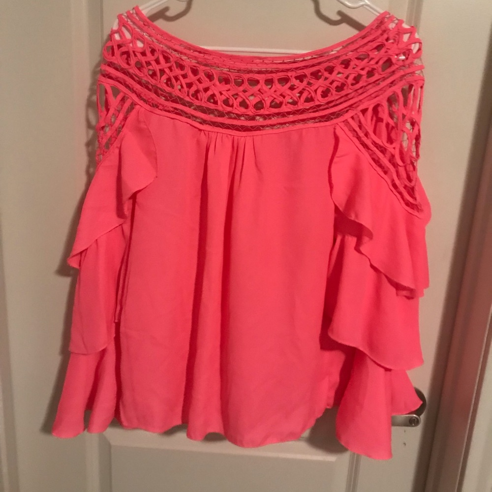 Neon pink top